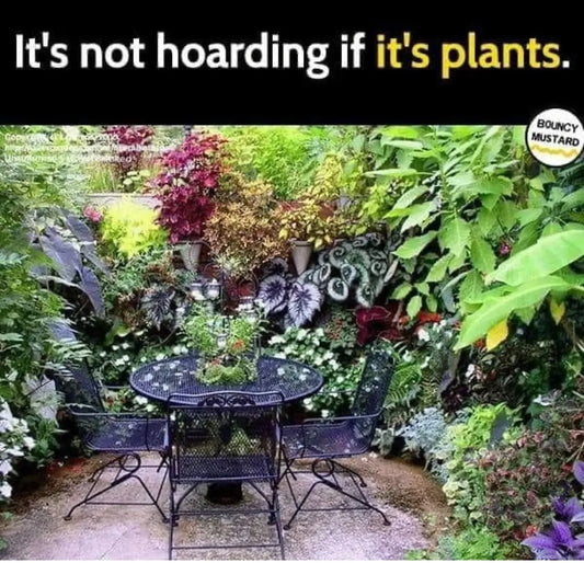 It's not hoarding if it's plants