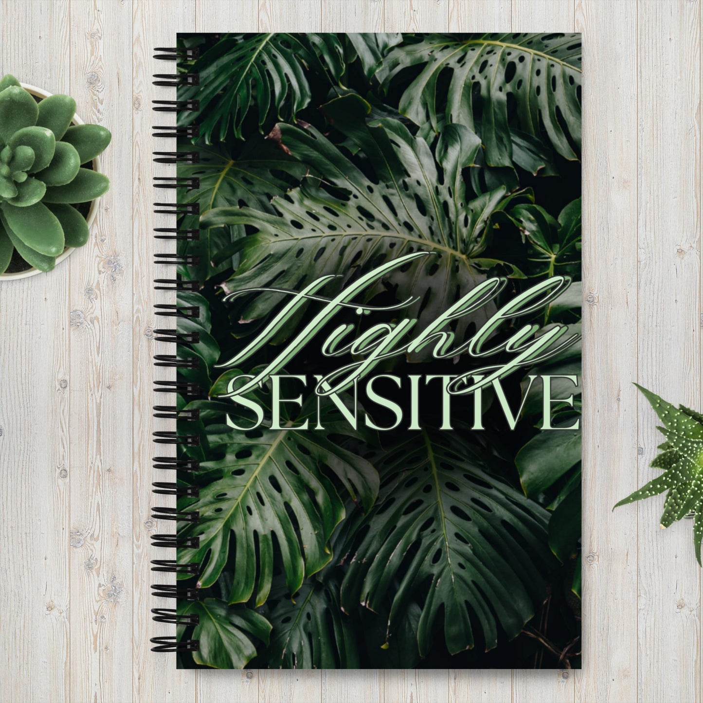 "Highly Sensitive" Spiral Notebook 5.5″ × 8.5″